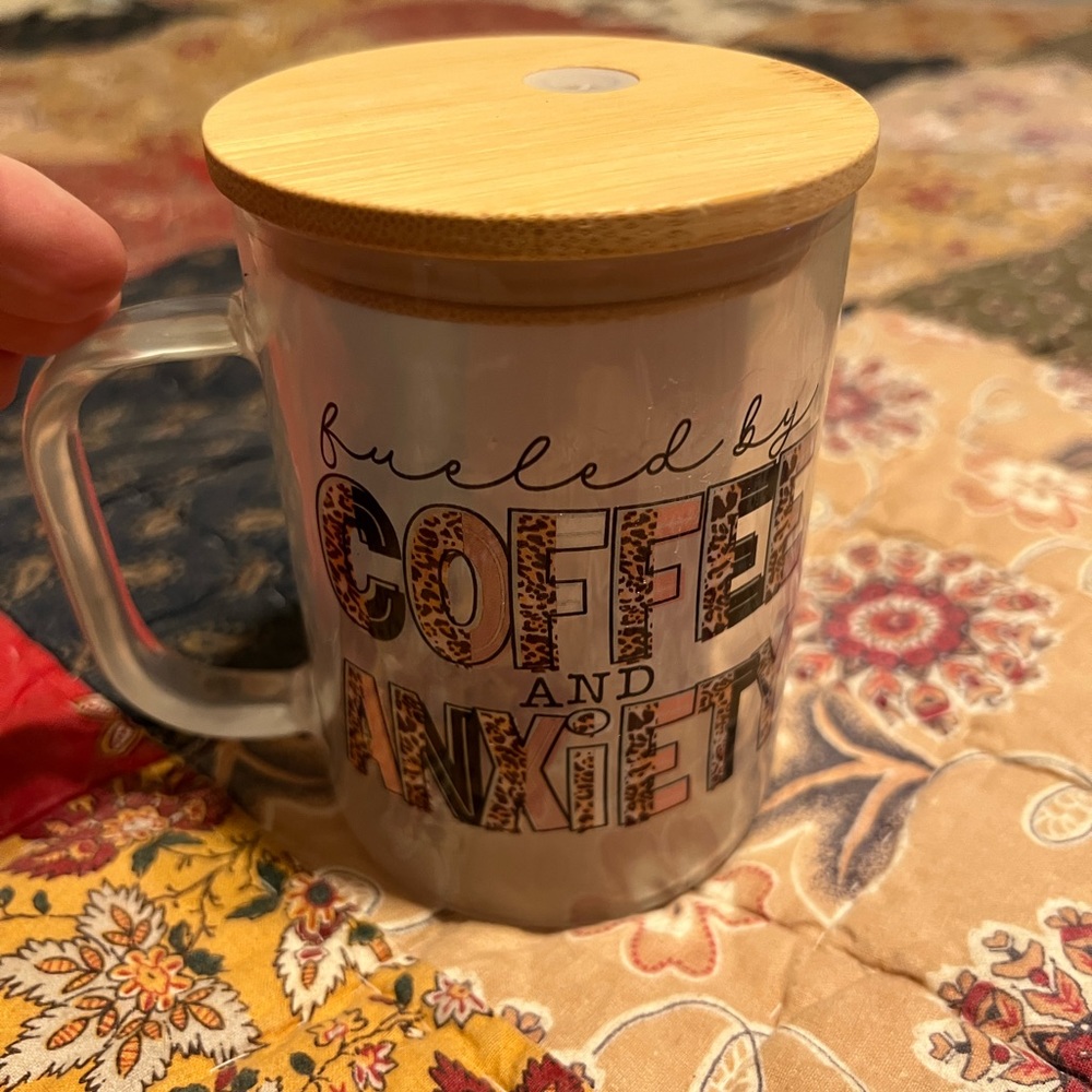 Glass 16 oz Coffee Mug